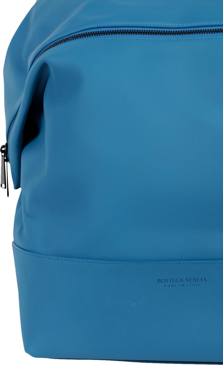 Bottega Veneta Leather Backpack Bluette Black