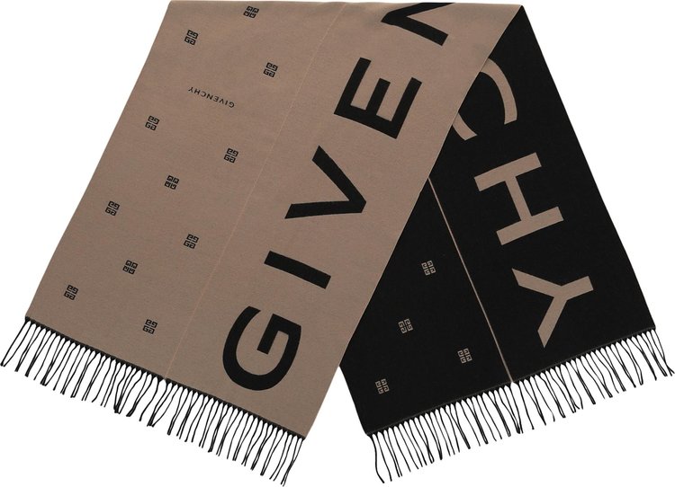 Givenchy 4G Knit Scarf BeigeBlack