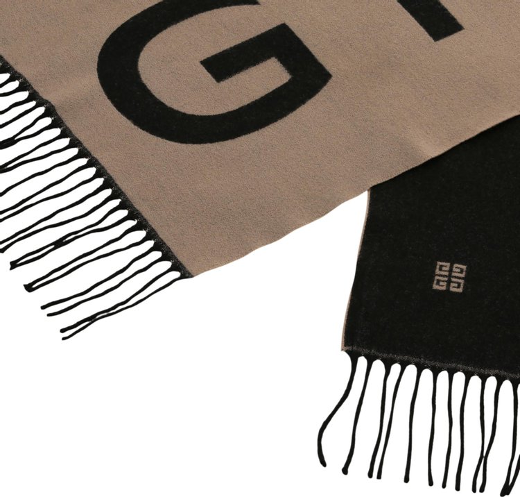 Givenchy 4G Knit Scarf BeigeBlack