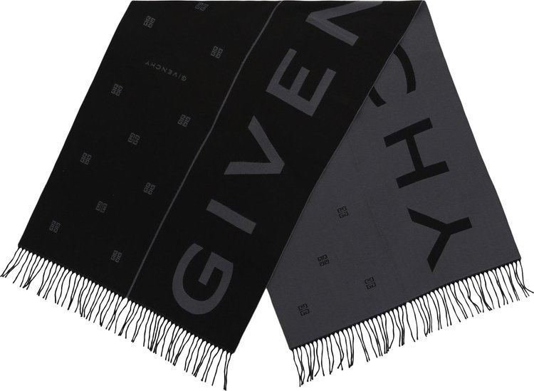 Givenchy Split 4G Scarf BlackGrey