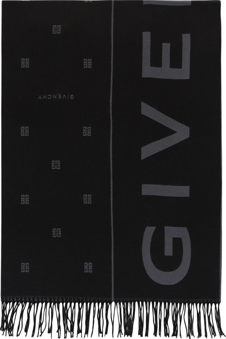 Givenchy Split 4G Scarf BlackGrey