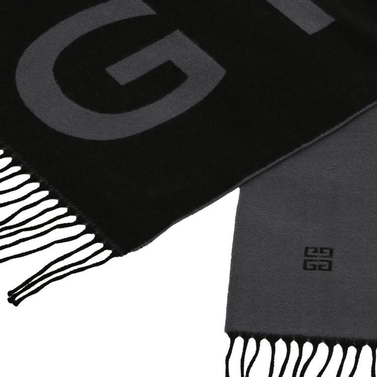 Givenchy Split 4G Scarf BlackGrey