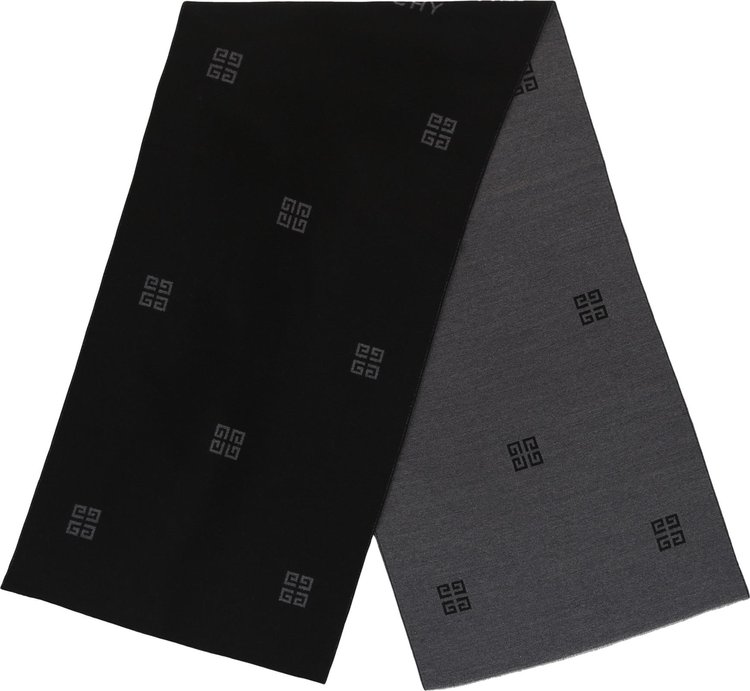 Givenchy 4G Check Jacquard Scarf Black