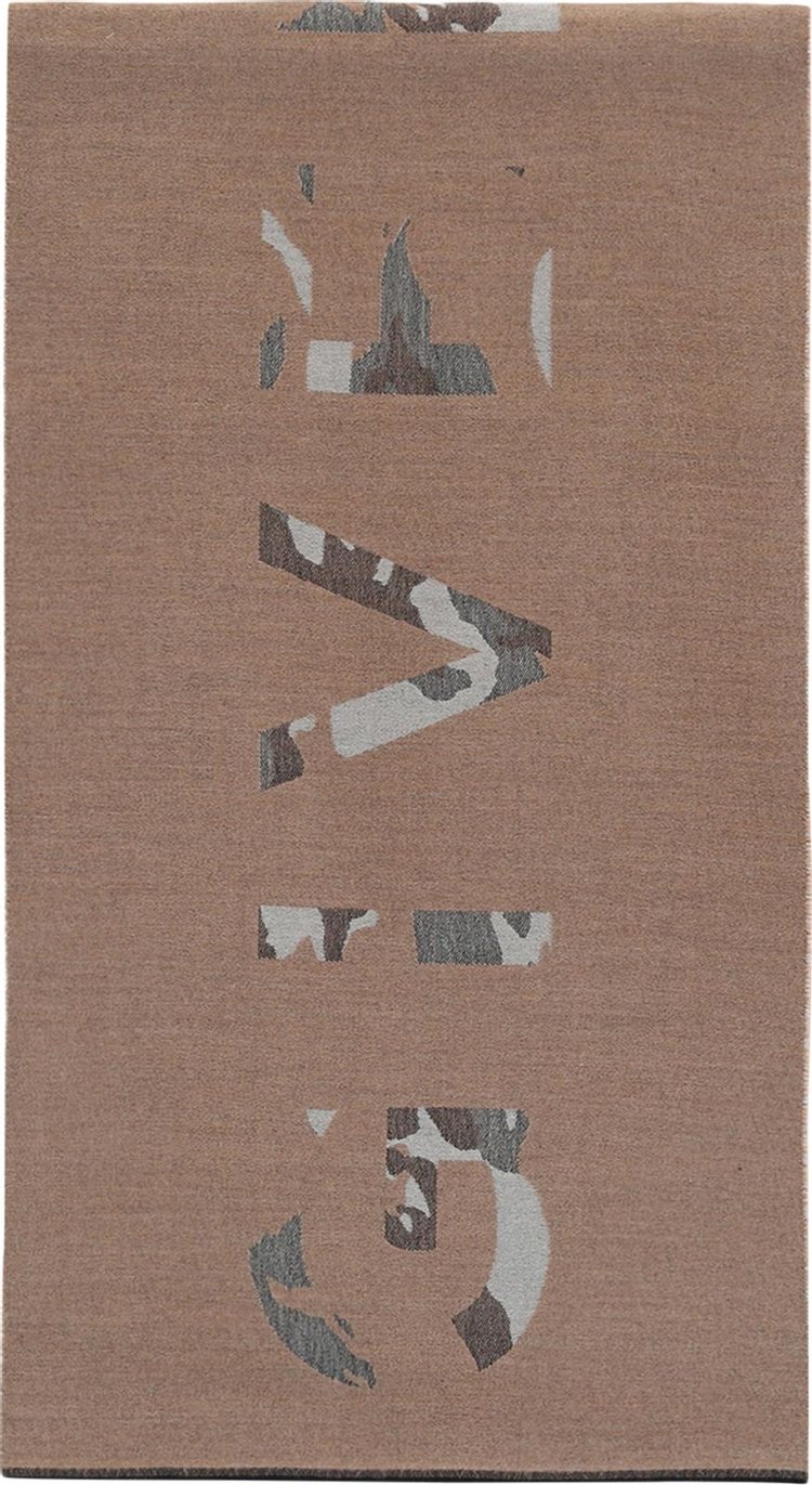 Givenchy Camouflage Scarf Beige