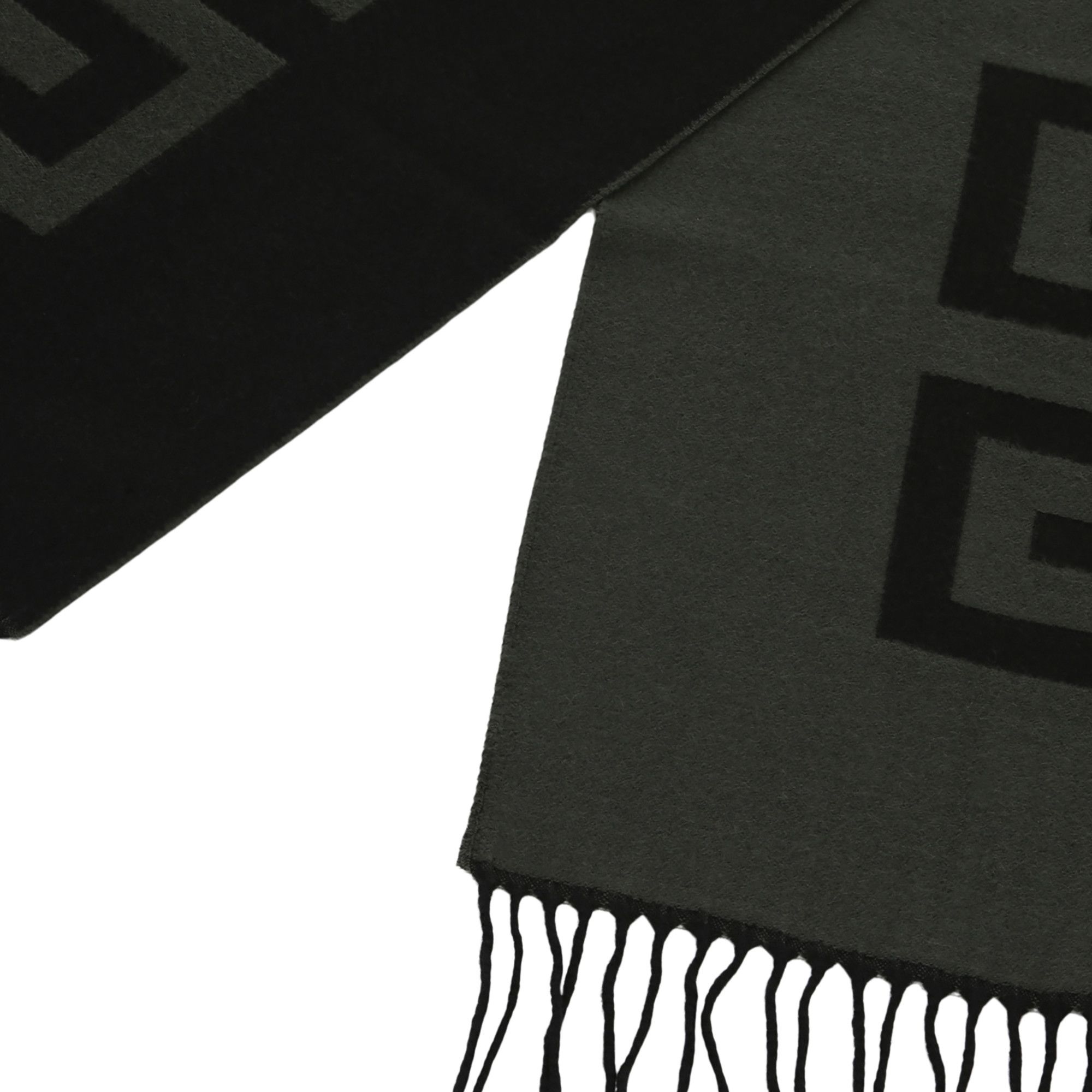 Buy Givenchy Tassel Trim Monogram Scarf 'Khaki/Black