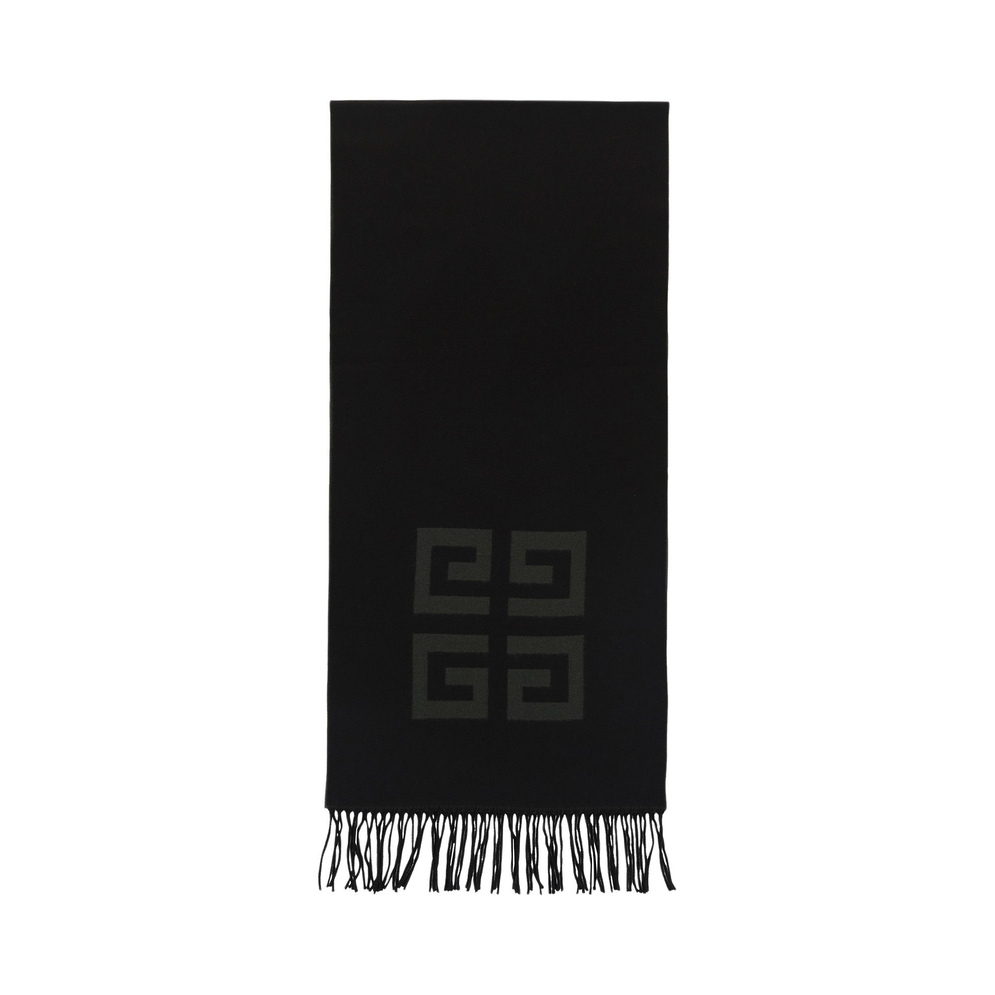 Buy Givenchy Tassel Trim Monogram Scarf 'Khaki/Black