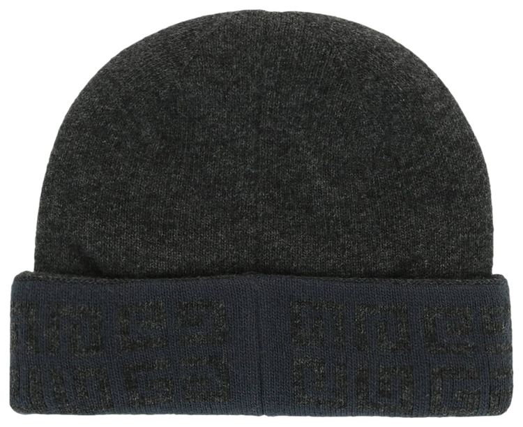 Givenchy 4G Motif Wool Beanie Grey