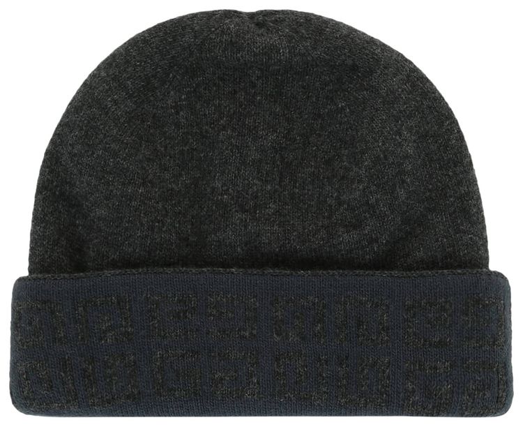 Givenchy 4G Motif Wool Beanie Grey