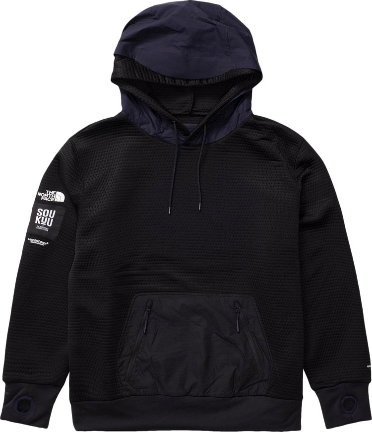 The North Face x Undercover SOUKUU DotKnit Double Hoodie 'TNF Black/Aviator Navy'