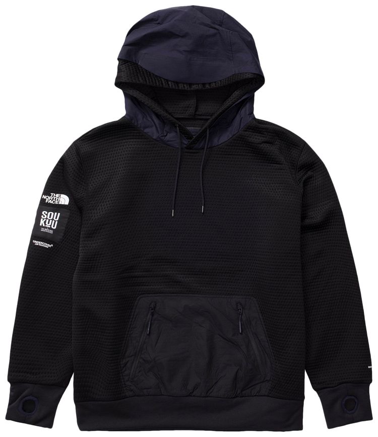 The North Face x Undercover SOUKUU DotKnit Double Hoodie TNF BlackAviator Navy