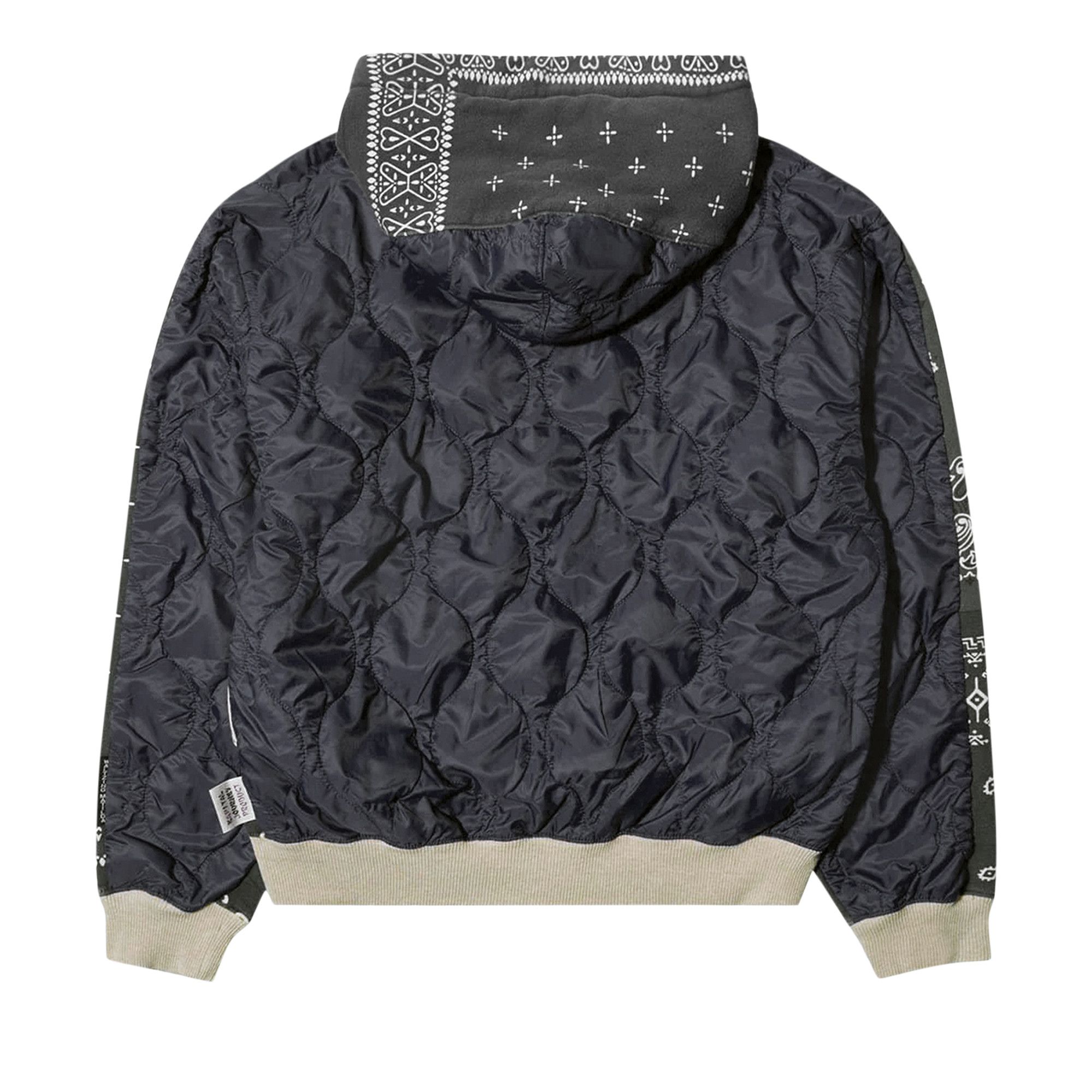 Buy Kapital Fleece Knit Bandana Bivouac Hooded Blouson 'Black