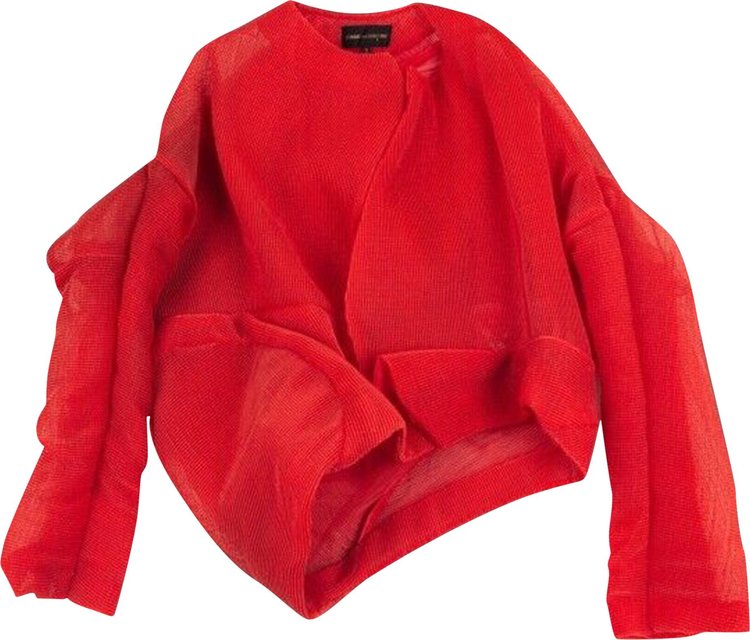 Comme des Garçons Pleated Tulle Jacket 'Red'