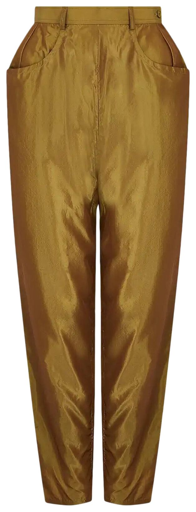 Vintage Yves Saint Laurent Iridescent Trousers Green