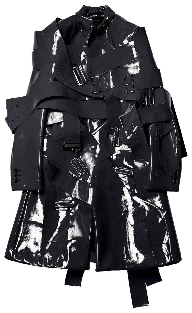 Comme des Garcons Rose Bondage Belted Jacket Black