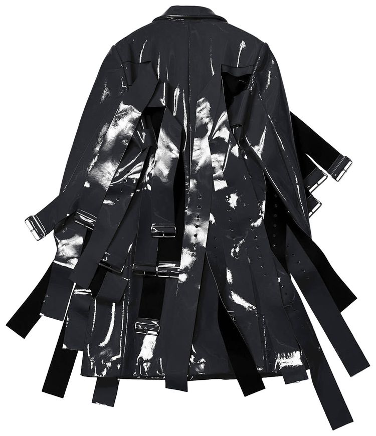 Comme des Garcons Rose Bondage Belted Jacket Black