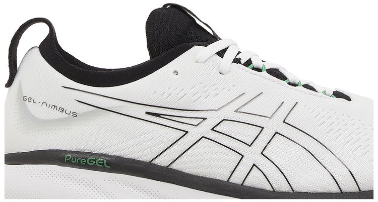 Asics Gel Nimbus 25 White Black Green