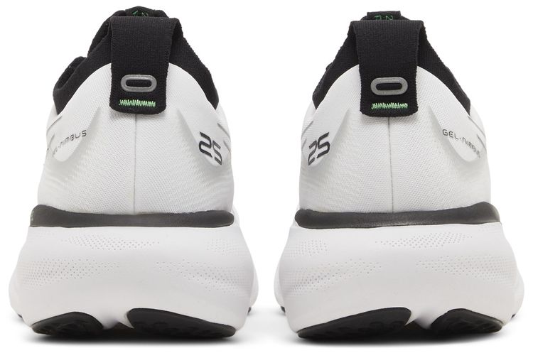 Asics Gel Nimbus 25 White Black Green