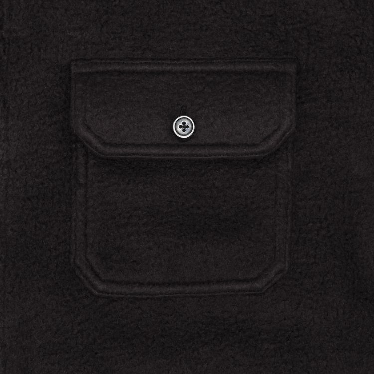 Supreme Fleece Zip Up Hooded Shirt Black