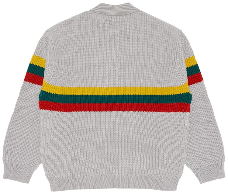 Supreme Small Box Polo Sweater Grey