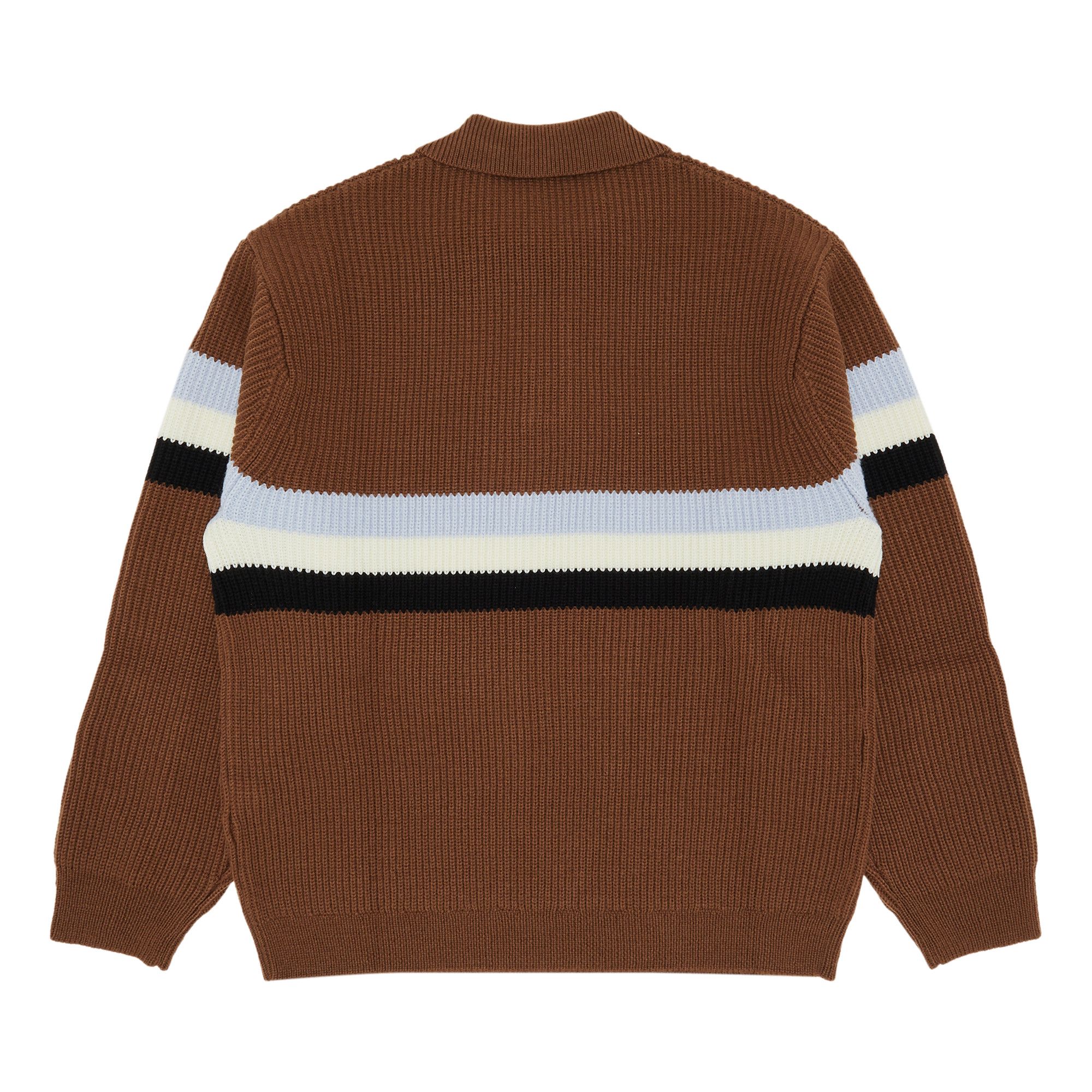 Size l Supreme Small Box Polo Sweater 'Dark Brown'