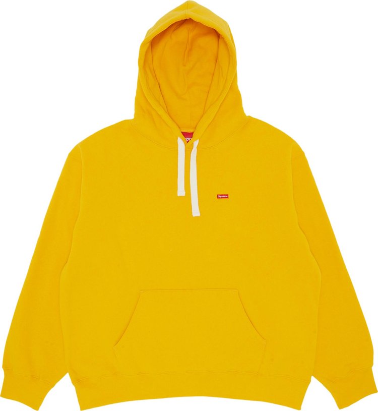 Supreme Small Box Drawcord Hooded Sweatshirt 'Bright Gold'