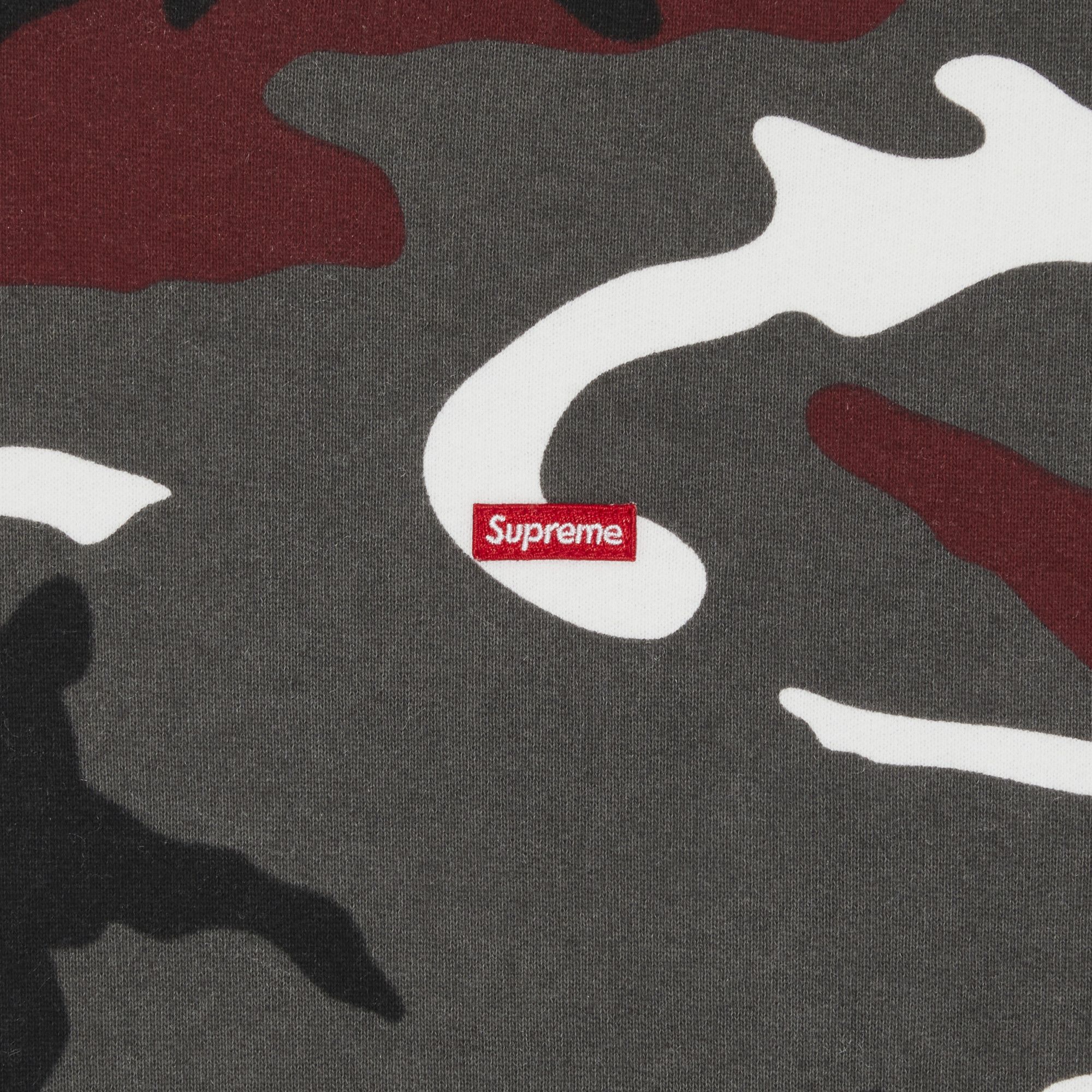 Buy Supreme Small Box Drawcord Hooded Sweatshirt 'Red Camo