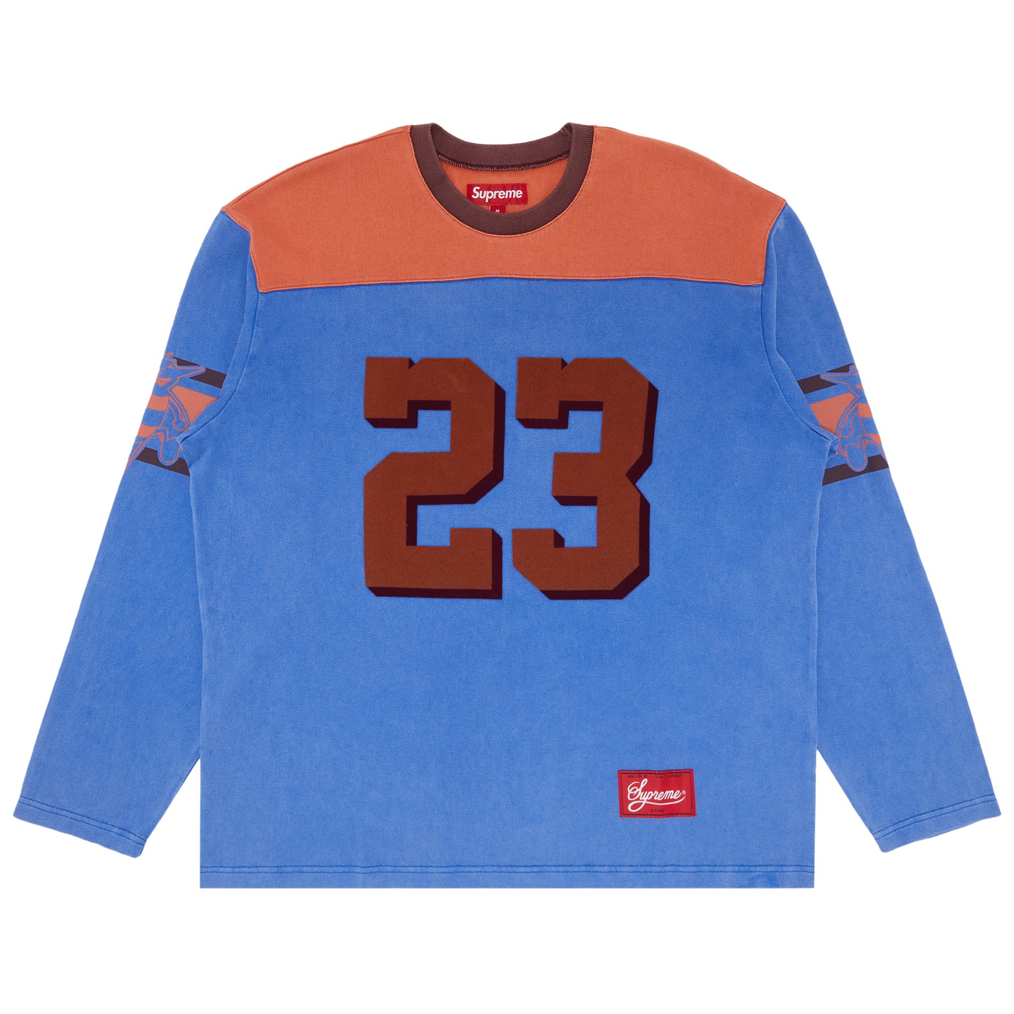 Supreme Bumblebee Long-Sleeve Football Top 'Light Royal'