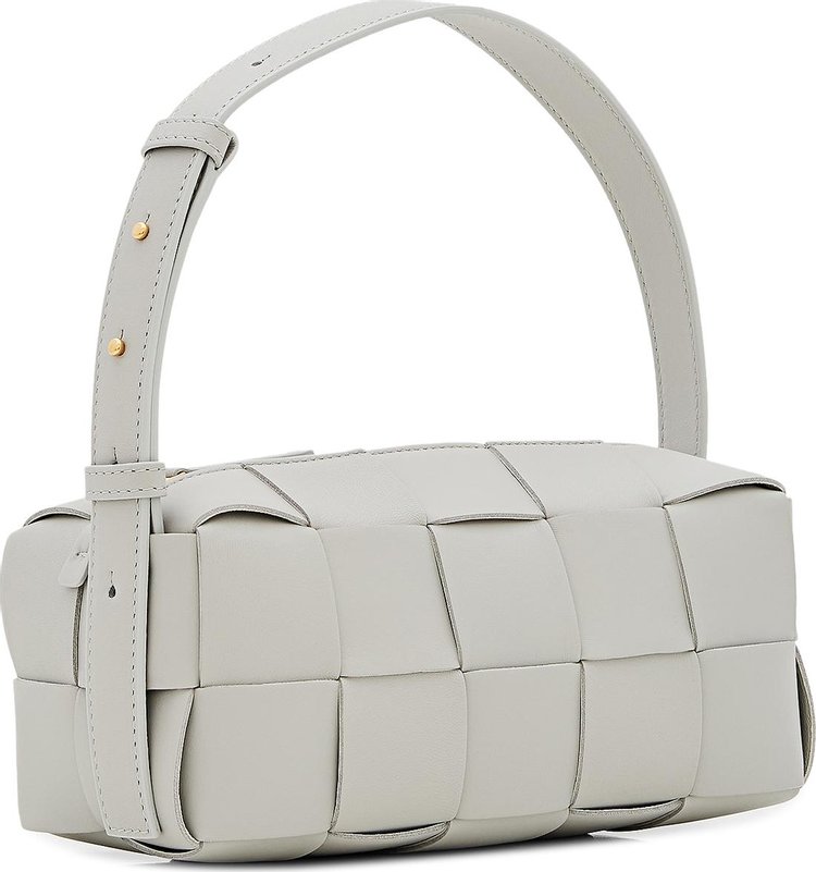 Bottega Veneta Small Brick Cassette Bag GreyMuse Brass