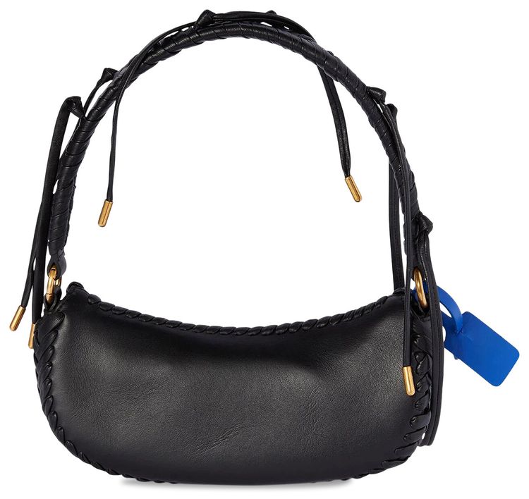 Off White Edge Weaving Shoulder Bag Black