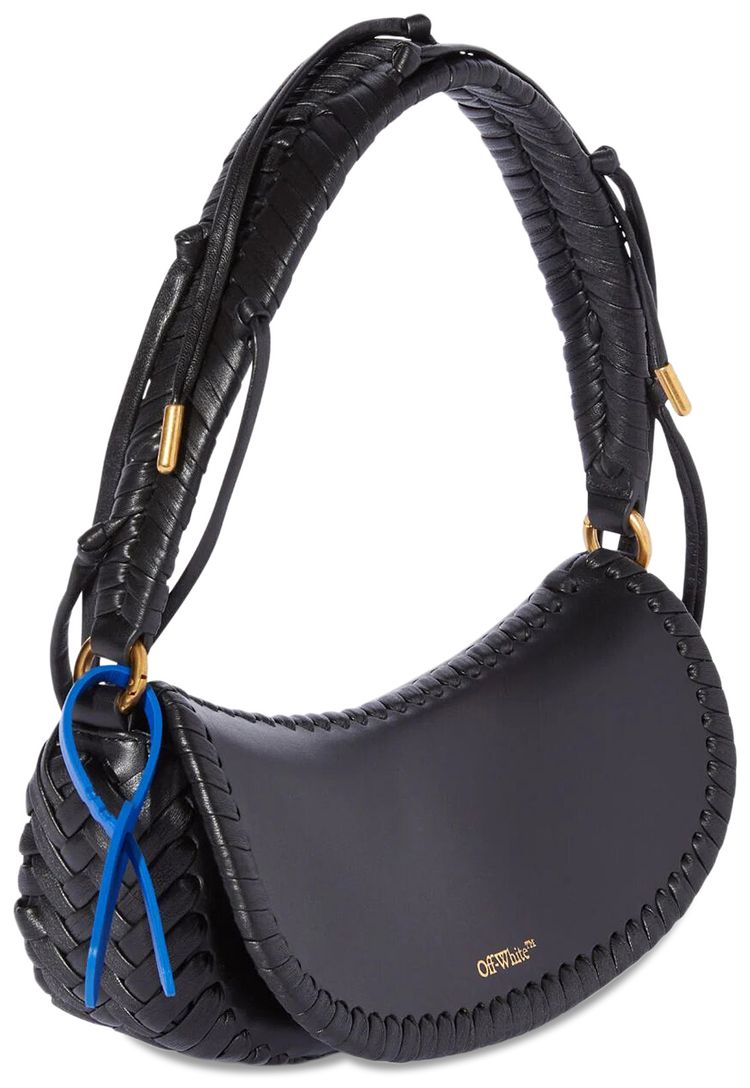 Off White Edge Weaving Shoulder Bag Black
