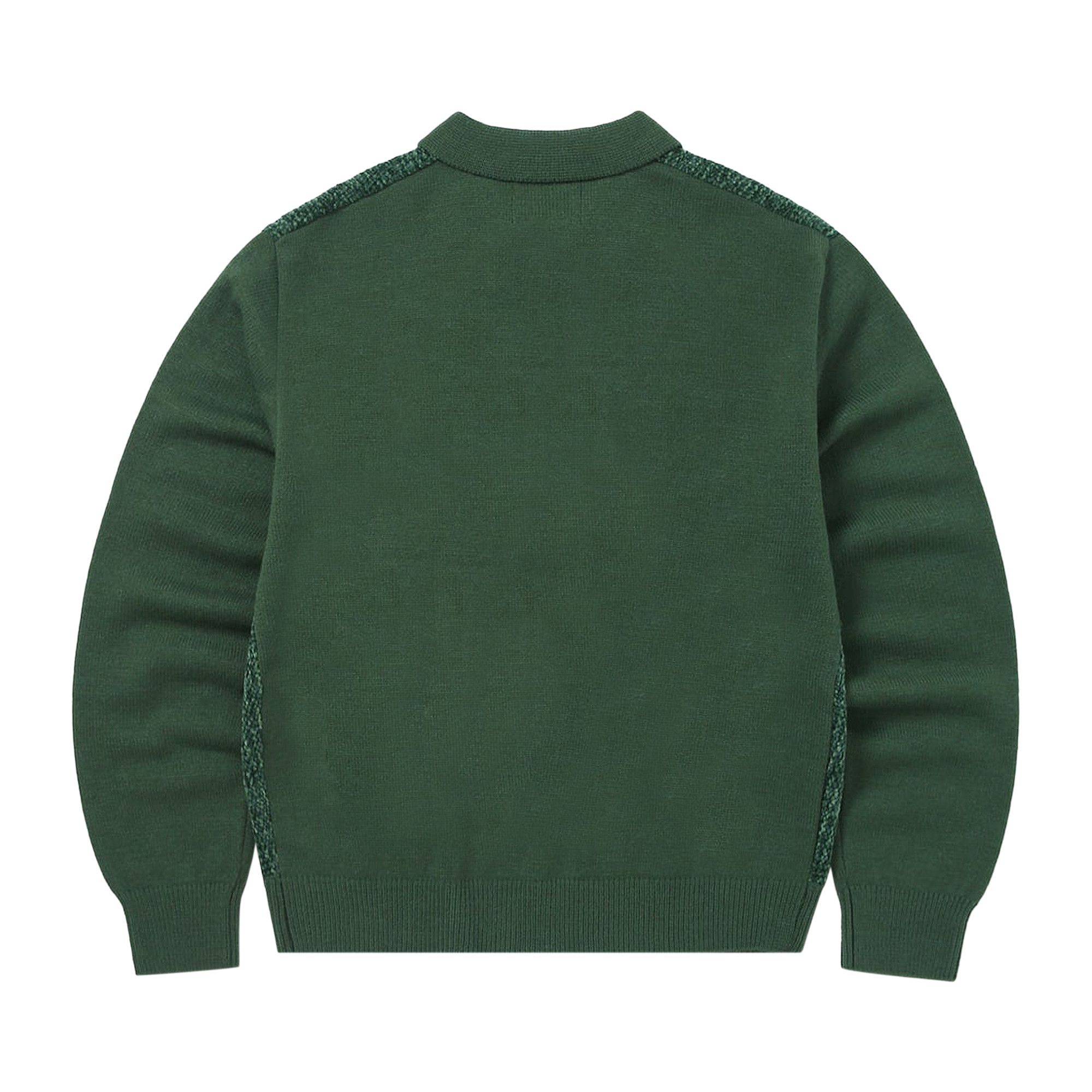 Buy thisisneverthat Velvet Knit Zip Polo 'Green