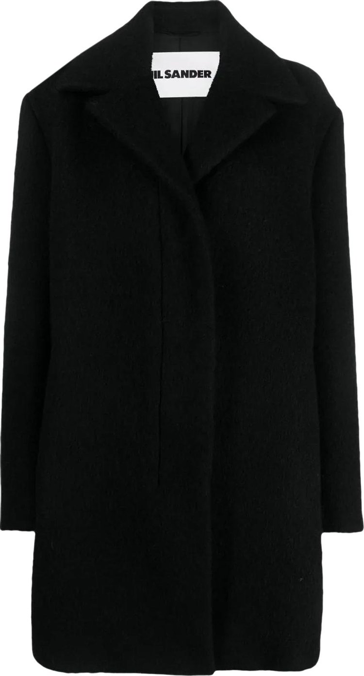 Jil Sander Oversized Single Breasted Caban Peacoat 'Black'
