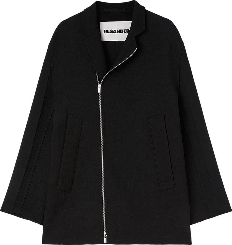 Jil Sander Double Breasted Jacket Black