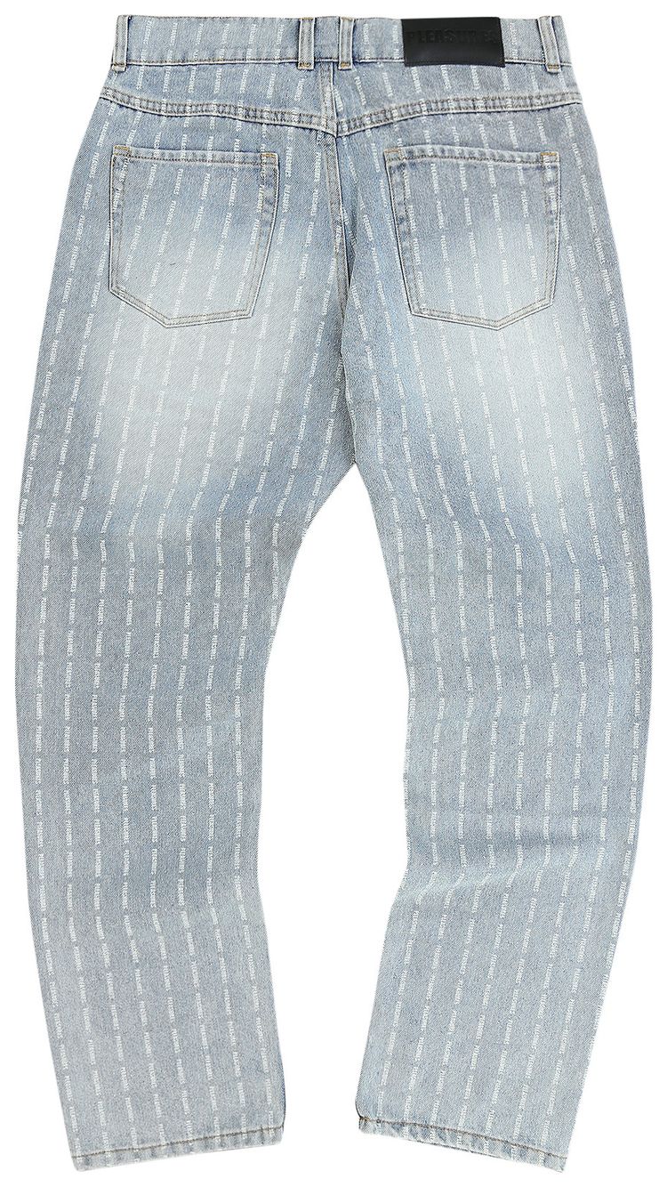 Pleasures Impact Pinstripe Denim Blue