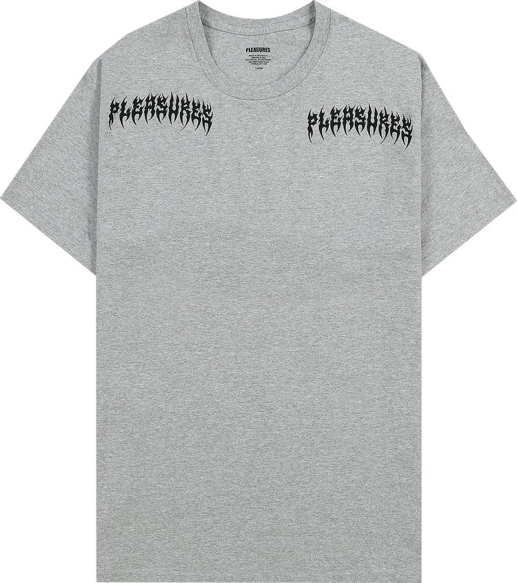 Pleasures Ripped T-Shirt 'Heather Grey'