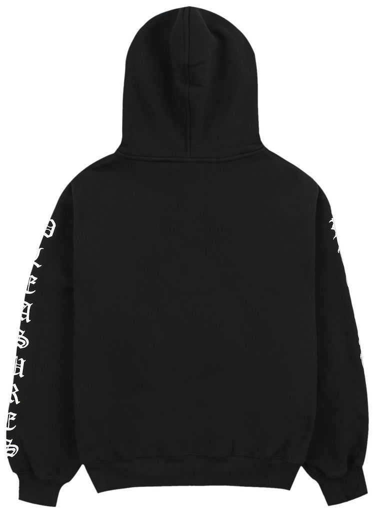Pleasures Zip Up Hoodie Black
