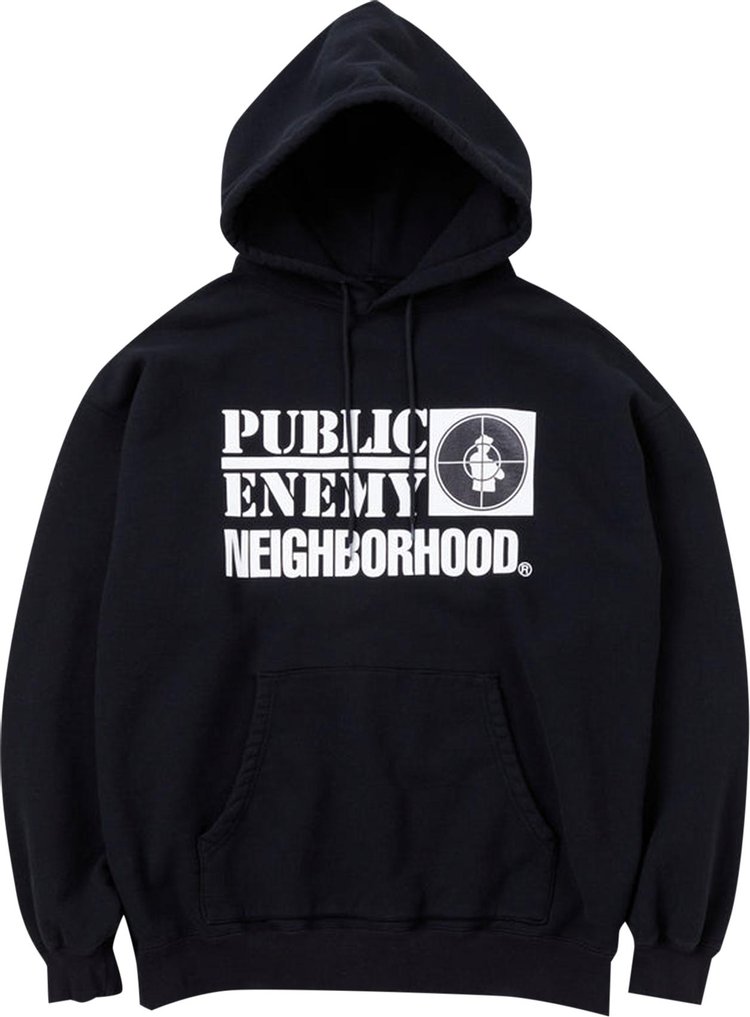 Neighborhood x Public Enemy Hooded Sweatshirt 'Black'