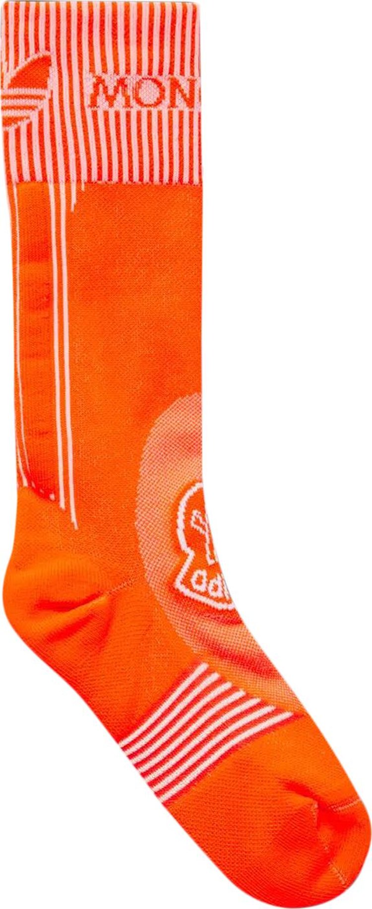 Moncler x adidas Logo Socks 'Bright Orange'