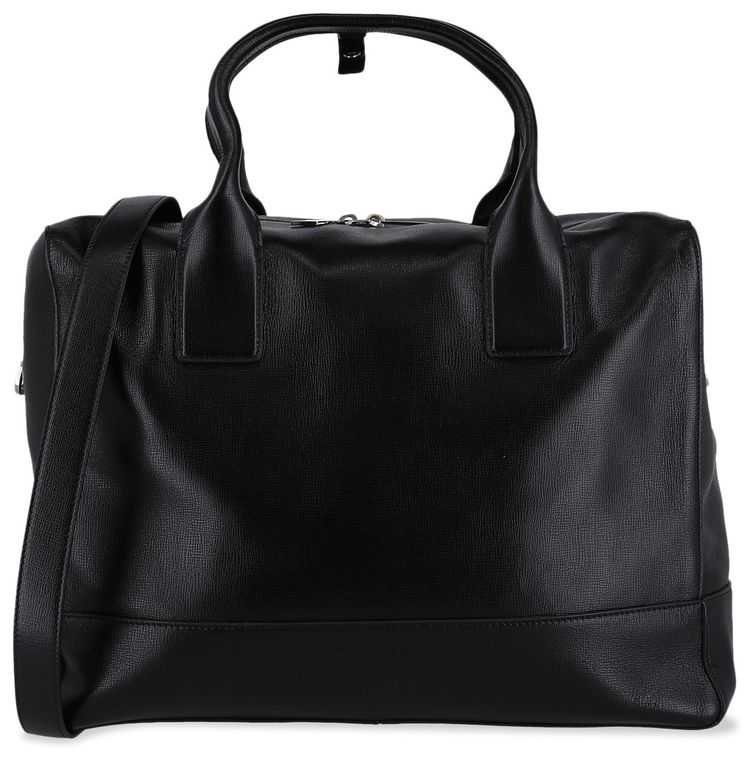 Bottega Veneta Intrecciato Woven Briefcase BlackSilver