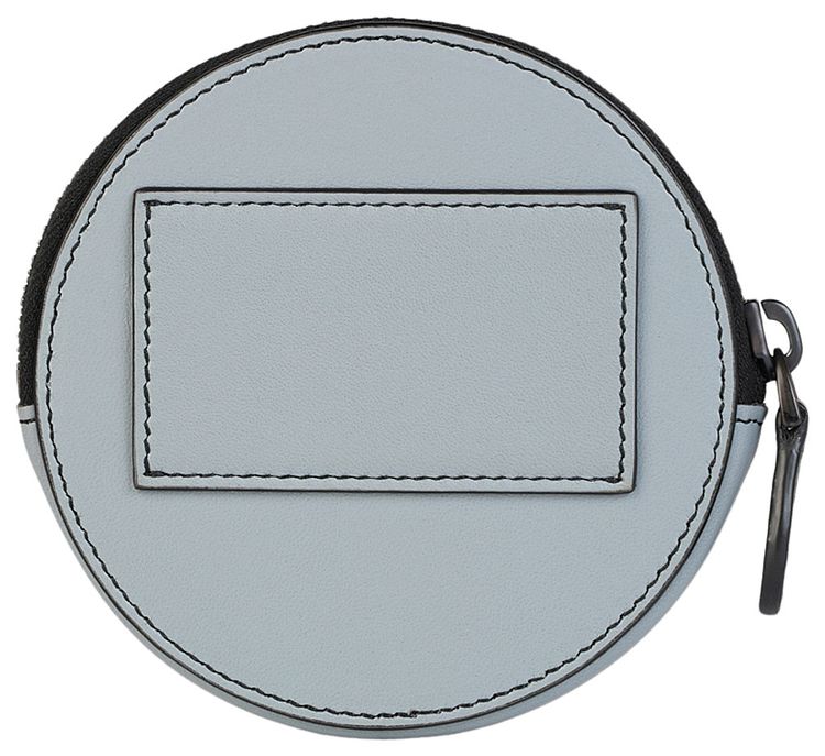 Bottega Veneta Check Print Coin Pouch Light Blue