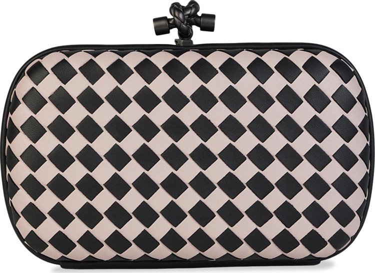 Bottega Veneta Woven Knot Strap Clutch QuartzMulticolor