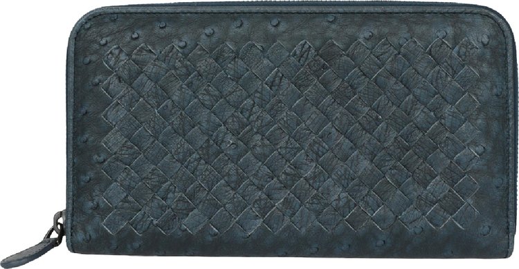Bottega Veneta Intrecciato Leather Continental Wallet 'Denim'
