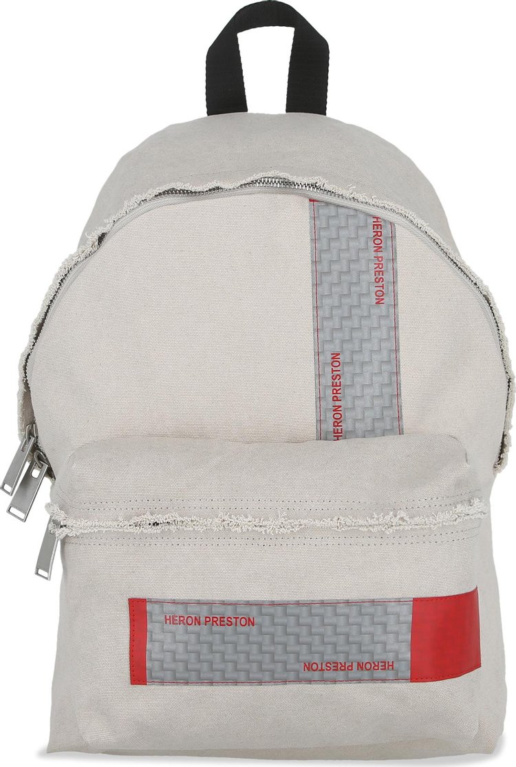 Heron Preston Logo Tape Distressed Backpack 'Grey'