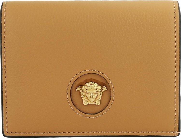 Versace La Medusa Bifold Wallet 'Brown Gold'