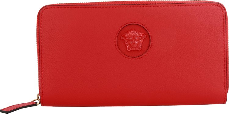 Versace La Medusa Wallet Bright Red