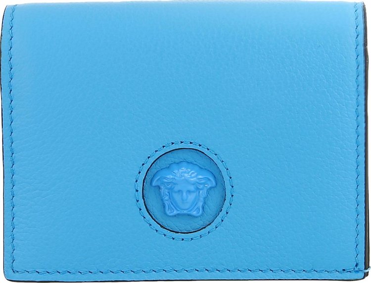 Versace Medusa Head Compact Wallet 'Blue'