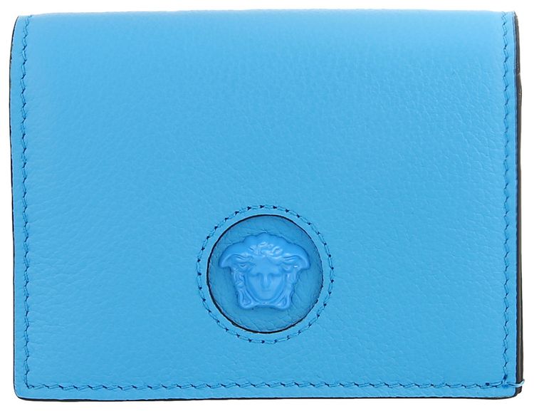 Versace Medusa Head Compact Wallet Blue