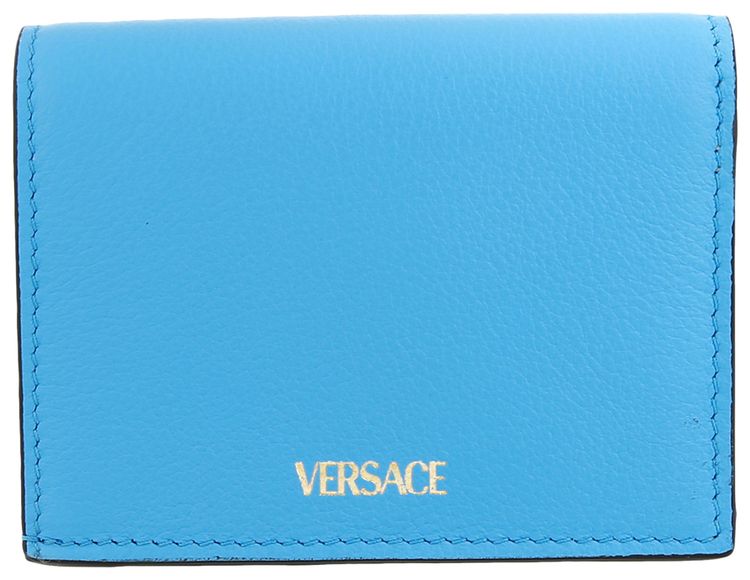 Versace Medusa Head Compact Wallet Blue