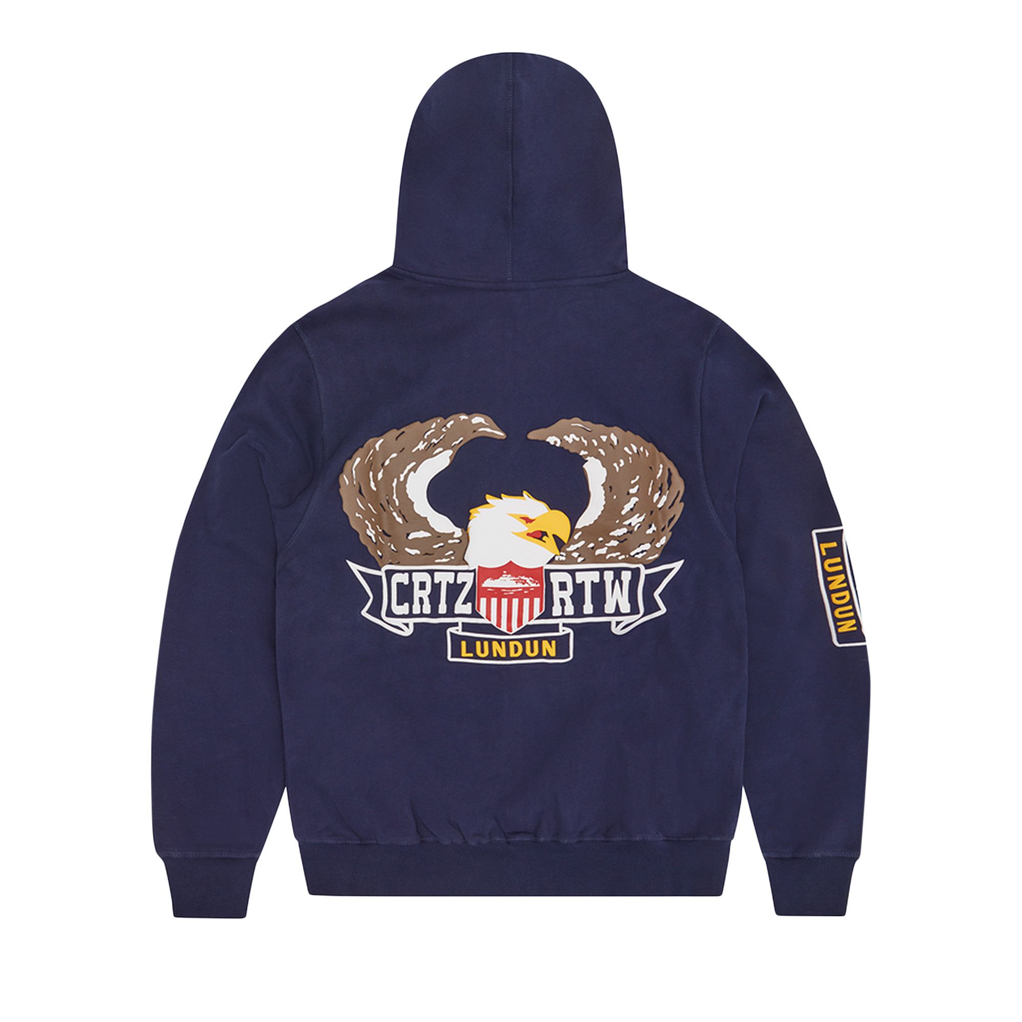 Buy Corteiz Dipset Zip-Up Hoodie 'Navy' - 7892 1FW230319DZUH