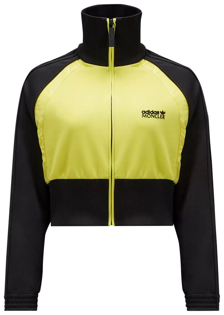 Moncler x adidas Acetate Zip Up Sweatshirt BlackYellow